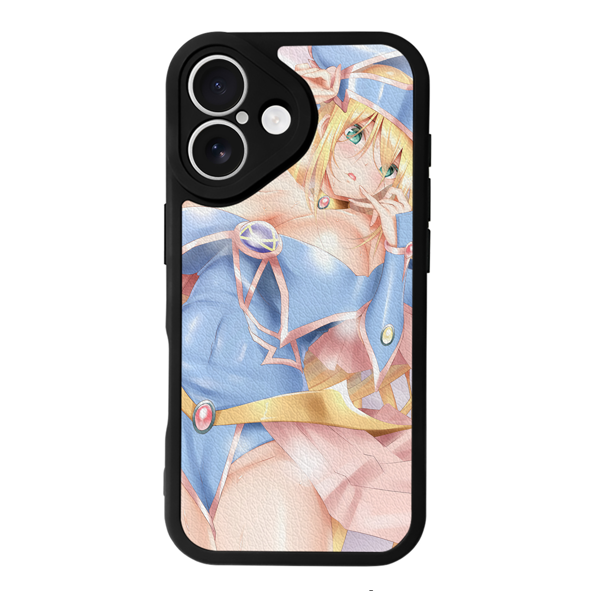 （画像用） 遊☆戯☆王 Yu-Gi-Oh! 【iPhone 16シリーズ対応】シリコンスマホケース（レザー調） 材質：シリコン